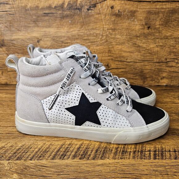 Vintage Havana black white slip on high top sneaker size 5.5 - Picture 4 of 9